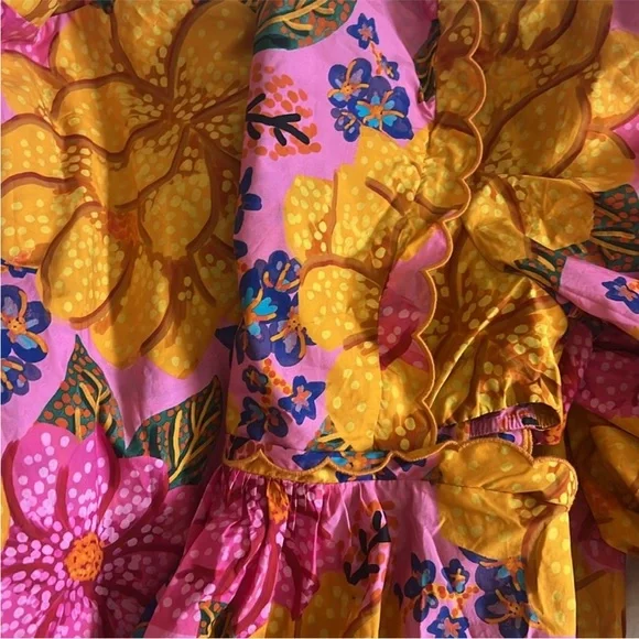 FARM Rio Flowers Garden Midi Dress - Picture 6 of 9